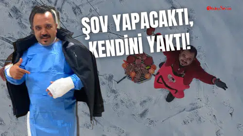 Sivaslı Tostçu Şov Yapmak İsterken Kendisini Yaktı!