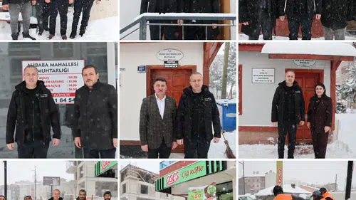 Sivas Belediyesi kar çalışmaları mahalle mahalle devam ediyor