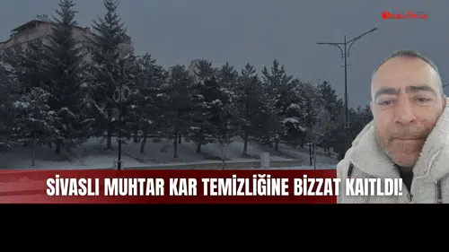 Sivaslı Muhtardan Ezber Bozan Hareket! Erol Çakmak Kar Küreme Aracının İçinden Anlattı!
