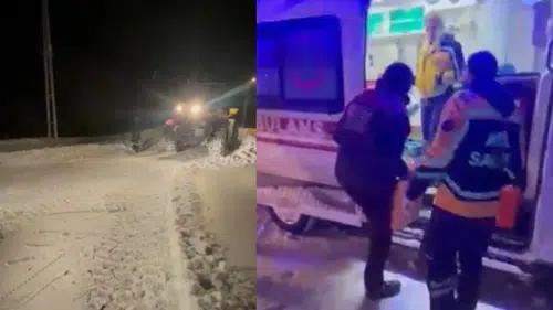 Sivas'ta Ulaşıma Kapanan Köyde Rahatsızlanan Vatandaş İçin Ekipler Seferber Oldu!