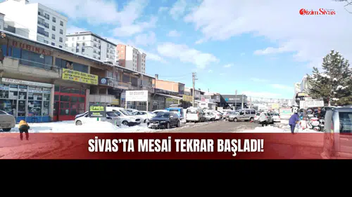 Sivas'ın Ayazı Araçları da Vurdu! Sanayide Mesai İkiye Katlandı
