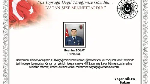Şehidin Kimliği Açıklandı: Hava Pilot Binbaşı İbrahim Bolat