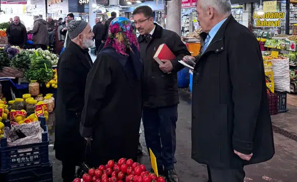Sivas Hal Esnafının Sorunlarını BTP Dinledi: Tane İle Alışveriş!