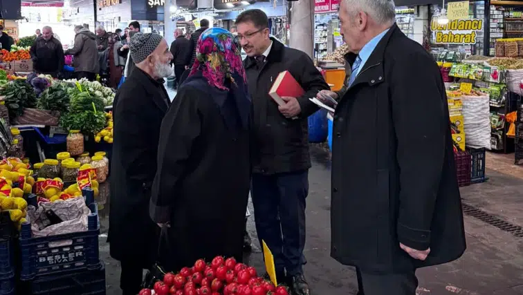 Sivas Hal Esnafının Sorunlarını BTP Dinledi: Tane İle Alışveriş!