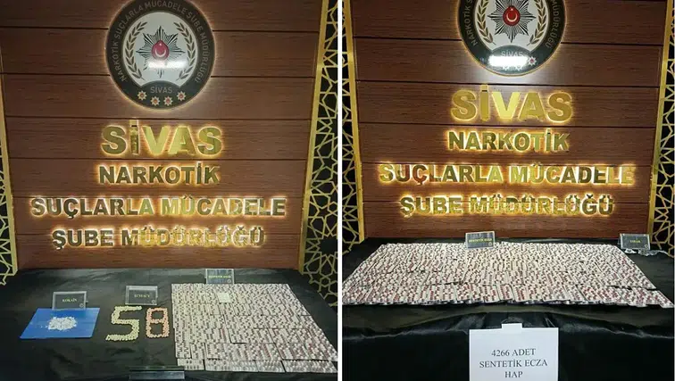 Sivas’ta Narkotik Operasyonu: 5 Bin 271 Zehir Ele Geçirildi