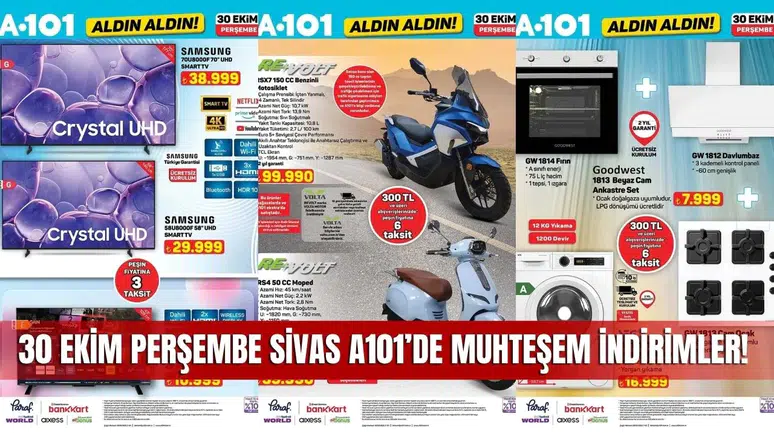 A101 30 Ekim 2025 Aktüel Kataloğu Yayınlandı: Sivas’a Özel Büyük İndirimler Başlıyor!