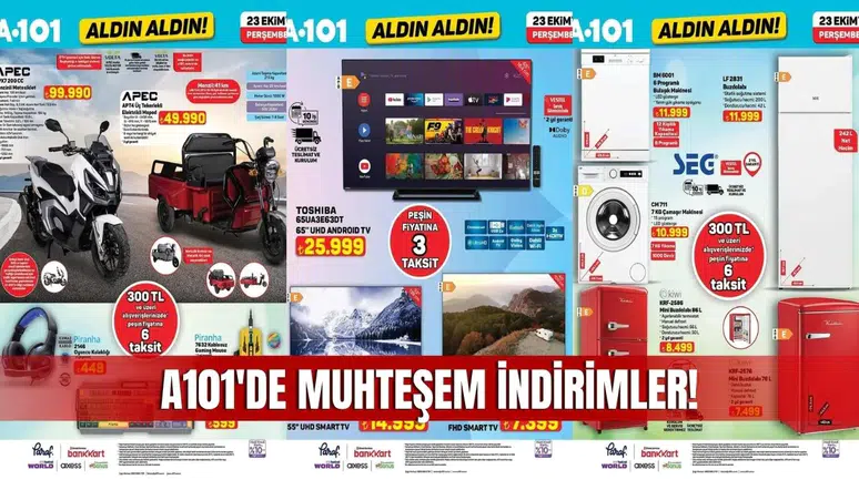 A101 Kataloğu 23 Ekim 2025 Sivas’ta Teknoloji ve Beyaz Eşyada Dev İndirim Fırsatları