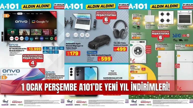 Sivas A101 1 Ocak 2026 Aktüel Kataloğu: Yeni Yılın İlk İndirimleri