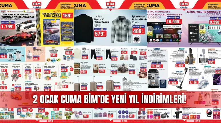 Sivas BİM 2 Ocak 2026 Aktüel Kataloğu: Yeni Yılda Büyük İndirimler!