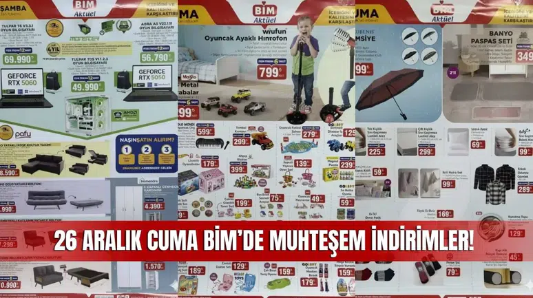 BİM 26 Aralık 2025 Aktüel Kataloğu Sivas’ta Yayında! Büyük Fırsatlar Sizleri Bekliyor