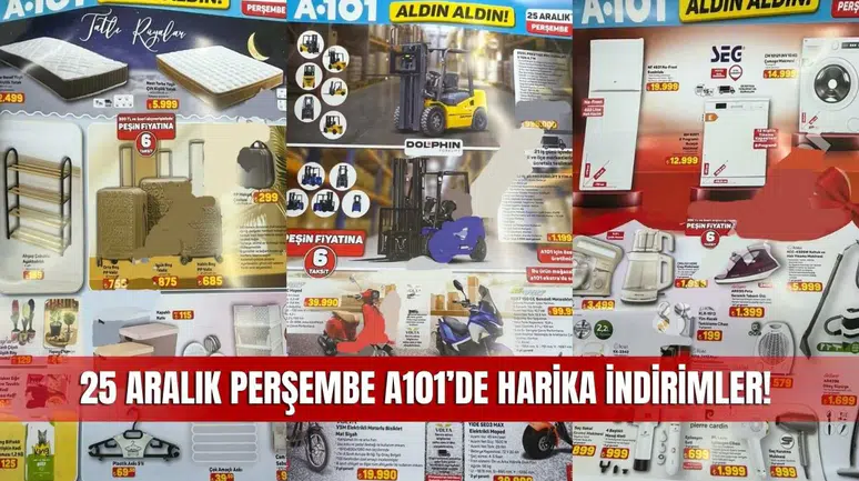 A101 25 Aralık 2025 Aktüel Kataloğu Sivas’ta Yayında! Teknoloji ve Beyaz Eşyada Büyük İndirim