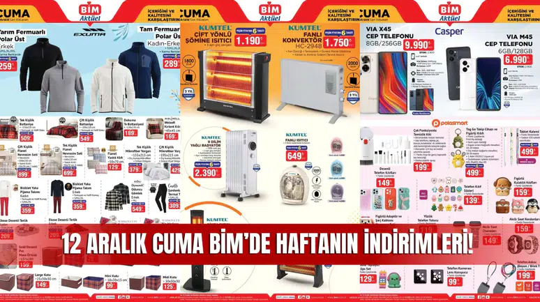 BİM 12 Aralık İndirimleri Sivas’ta Başladı! Haftanın En Uygun Fiyatlı Ürünleri Reyonlarda