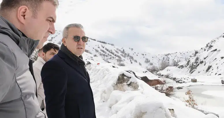 Sivas'ta Kış Bereketine Başkan Uzun'dan İnceleme