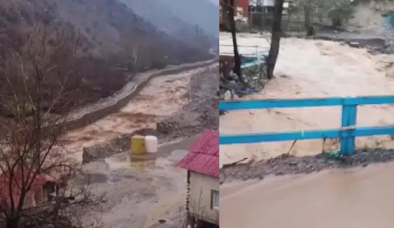 Kayseri’de Sağanak Yağış! Dere Yatağı Taştı, İşletmeleri Su Bastı!